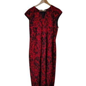 Connect Apparel Dress, Size 14, Red/Black